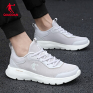 喬丹QIAODAN運動(dòng)鞋冬季男鞋網(wǎng)面透氣跑步鞋休閑學(xué)生旅游鞋R 淡灰/米灰卡其-801 39