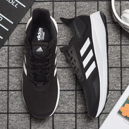 阿迪達斯 （adidas）男鞋運動(dòng)鞋2022冬季新款休閑戶(hù)外健身網(wǎng)面透氣耐磨緩震跑步鞋男 BB7066/黑白/網(wǎng)面透氣 40.5