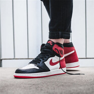 耐克（NIKE）AIR JORDAN 1男女鞋情侶款A(yù)J1高幫籃球鞋 575441-555088-112六冠王 41