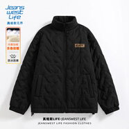 JEANSWEST LIFE真維斯歐美風(fēng)男士棉服秋冬季保暖透氣上衣潮男機車戶外防風(fēng)外套潮
