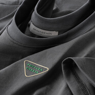 DZSF歐貨2026夏季仿亞紡棉麻短袖t恤男薄款透氣修身潮流半袖上衣男士 灰色 XL 【體重建議: 138-155斤】