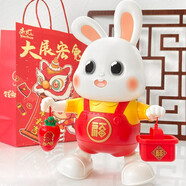 永聚樂新生嬰兒0-1歲3到6個月寶寶練習(xí)抬頭訓(xùn)練唱歌跳舞小兔子智力早教 USB版：【禮袋版】小福兔48首歌