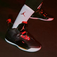 耐克（NIKE）新款男鞋Air Jordan 33 AJ33男子運(yùn)動(dòng)休閑氣墊緩震實(shí)戰(zhàn)籃球鞋 AQ8830-BV5072-007 黑色 41