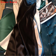 LOVER RUCCI韓國醋酸緞面連衣裙女夏季法式修身內搭氣質(zhì)中長(cháng)款吊帶小黑裙 黑色 S