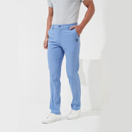 萬(wàn)星威夏季高爾夫褲子男修身長(cháng)褲透氣速干男褲運動(dòng)男裝golf服裝男球褲 湖蘭色 38