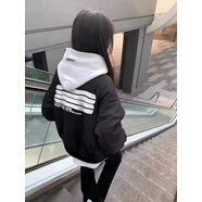 安初夏美式高街hiphop飛行夾克春秋季新款網(wǎng)紅潮牌棒球服外套男女同款 黑色雙杠棒球服 S 【推薦60-80斤】
