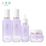 三生花百雀羚緊致淡紋水乳霜精華護膚套裝禮盒化妝品補水保濕送女友禮物