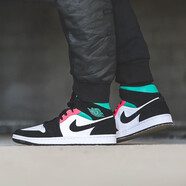 耐克（NIKE）新款男鞋Air Jordan 1 AJ1 喬1高幫舒適運動透氣休閑輕便籃球鞋 852542-116 南海岸 45.5