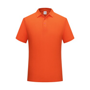 Success.long夏季工作服定制 polo廣告活動文化衫工裝團隊刺繡logo翻領短袖t恤 橙色 SS（95-100斤）