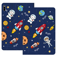 zoyu 適用華為matepad保護套10.4英寸mate平板電腦BAH3-W09卡通al00保護殼透明氣囊全包防摔可愛(ài) 周游太空【配鋼化膜】 MatePad 10.4英寸