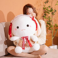 憨憨豬小白兔毛絨玩具兔子玩偶可愛(ài)公主兔公仔小白兔布娃娃女孩兔兔布偶小兔子布娃娃兔寶寶兒童生日禮物女生 紅色洛麗塔兔子玩偶 30厘米