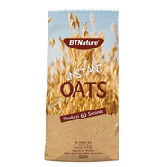 BTNature即食純燕麥片早餐搭檔無(wú)蔗糖谷物btn麥片 燕麥片500g/袋