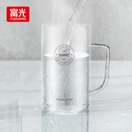 富光玻璃水杯帶把大容量杯子茶杯便攜隨手水杯玻璃杯家用泡茶玻璃杯