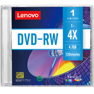 聯(lián)想（Lenovo）DVD-RW 空白光盤/刻錄盤 1-4速4.7GB 臺(tái)產(chǎn)檔案系列 單片盒裝 可擦寫 可重復(fù)刻錄