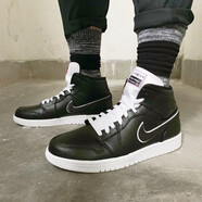 耐克（NIKE）新款男鞋 AIR JORDAN 1 MID AJ1 喬1運動(dòng)板鞋休閑籃球鞋 852542-016 奧利奧 40