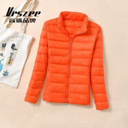 VRSZEE高端品牌羽絨服女輕薄立領(lǐng)2025秋冬新款時(shí)尚百搭顯瘦輕便外套 立領(lǐng)桔色 M