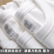 PKSAQ300g重磅休閑短袖t恤圓領厚實不透純棉打底衫純色男女厚款上衣ins 【加柔親膚款】300g白色 L