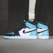 耐克（NIKE）女鞋運動鞋Air Jordan 1 AJ1香檳金色籃球鞋  CK6587-100 CD0461-401 北卡藍 35.5