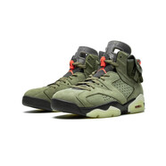 耐克（NIKE）男女鞋新款AIR  JORDAN 6  AJ6男子籃球鞋飛人喬6運動(dòng)鞋 CN1085-CN1084-200橄欖綠 40 女