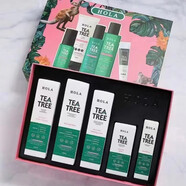 赫拉茶樹(shù)套裝淡化痘印去黑頭粉刺閉口保濕補水控油平衡油脂 爽膚水乳液精華凝膠