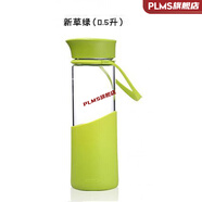 BJmigo玻璃杯美國MIGO健康玻璃水杯 享悅便攜無鉛帶拎繩茶濾水瓶 500毫升新草綠1578   0ml 0只