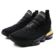 耐克（NIKE）男鞋 Lebron 16 詹姆斯16代 實(shí)戰(zhàn)透氣舒適耐磨籃球鞋CI2669-301 BQ5969-BQ5970-007 黑金國(guó)王 42