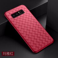 莫迪爾 適用三星note10/note9手機(jī)殼note10+編織note9保護(hù)套硅膠全包防摔軟殼5G創(chuàng)意 【三星Note8】紅色
