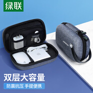 綠聯(lián)旅行數碼收納包 移動(dòng)硬盤(pán)盒保護包耳機數據線(xiàn)充電器充電寶多功能便攜整理硬殼防水抗震 50903