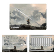 熙露 ROG幻14Air電腦貼紙幻16Air 2025外殼保護膜14/16英寸GA403U/GU605M定制貼膜 圖案款式01 ACD面+高清防刮屏幕軟膜+鍵盤(pán)膜