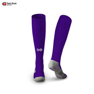 CG賽客足球襪子比賽過膝長筒加厚兒童成人青少年訓(xùn)練運(yùn)動(dòng)長襪學(xué)生 紫色 小童7-12歲