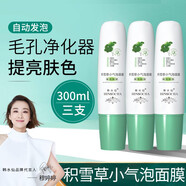 韓水仙積雪草小氣泡面膜100ml自發(fā)泡清潔去嘿頭面膜涂抹式泥膜 積雪草小氣泡面膜【3瓶】