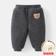 贏(yíng)一貝嬰兒衣服加絨長(cháng)褲子加厚冷冬裝秋冬兒童男童女童寶寶保暖幼兒絨褲