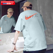 耐克（NIKE）短袖男裝女裝 25新款運(yùn)動(dòng)休閑班服學(xué)生中考高考答題卡全對滿分T恤 HF6594-474/藍(lán)色/曬圖退5 L (175/92A)