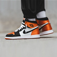 耐克（NIKE）男女鞋Air Jordan 1 高幫拼接運(yùn)動(dòng)籃球鞋 AV3725-010 扣碎絲綢 37.5