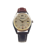 手表鉆石牌機械表手動(dòng)上發(fā)條國產(chǎn)庫存復古腕表男士17鉆芯 棕色皮帶款（終生保修） 推薦—復古搭配