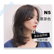 資生堂染發(fā)膏日本原裝進(jìn)口染發(fā)劑在家自己染發(fā)純植物普盈絲 黑茶色 80g*1支 ·
