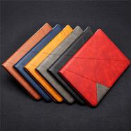 洛迪凡 平板保護套智能休眠純色商務(wù)皮套棱形仿皮支架皮質(zhì)殼 適用于蘋(píng)果iPad Air4代2020（10.9英寸） （棱形皮質(zhì)-黑色）