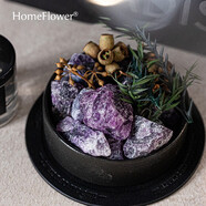 HomeFlower擴(kuò)香石香薰禮盒晶石送男女生閨蜜生日禮物新婚伴手禮高級(jí)感實(shí)用 紫水晶-烏木沉香