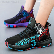 HMADNKAJ科比紀念版籃球鞋男氣墊8高幫歐文7透氣耐磨減震學(xué)生兒童運動(dòng)鞋女 科比24藍+紫 鴛鴦 44 【標準碼】