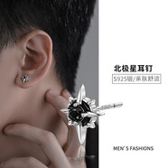 LnieerS925銀北極星耳釘男潮高級感2025個性男款小眾男生痞帥耳飾耳環(huán) 北極星耳釘一對價【S925銀】