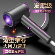 柏高電吹風(fēng)機(jī)家用藍(lán)光負(fù)離子護(hù)發(fā)大風(fēng)力速干2200W大功率恒溫大學(xué)生宿舍用吹風(fēng)筒 【高級灰】2200W颶風(fēng)大功率