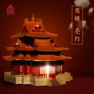 奉旨 故宮文創(chuàng) 柿柿如意紙雕燈宮貓手工diy小夜燈伴手禮 故宮角樓