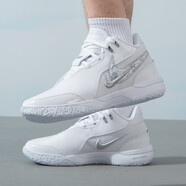 耐克（NIKE）男鞋新款ZOOM LEBRON詹姆斯氣墊緩震耐磨實戰(zhàn)訓練籃球鞋 白色 40.5