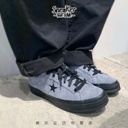 Converse匡威 One /All Star 經(jīng)典黑白翻毛皮男女鞋休閑運動(dòng)板鞋 169697C 42.5