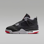 耐克（NIKE） Air Jordan 4 GS AJ 4 喬4 籃球鞋 黑紅FQ8213-006 38