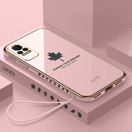 優(yōu)蕾絲 小米Civi 1S手機殼Mi Civi 1S保護5G版硅膠套直邊鏡頭全包防摔軟殼男女款外殼 小米Civi 1S【櫻花粉】全屏軟膜+手繩