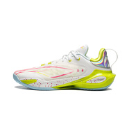 李寧（LI-NING）閃擊11丨籃球鞋2024秋冬新款耐磨穩(wěn)定籃球比賽運(yùn)動(dòng)鞋ABAU053 白綠紅/-4【涂碼蓋章不過(guò)dewu】 42