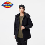 Dickies薄棉夾克外套休閑百搭連帽工裝保暖厚棉衣外套10809 黑色 （寬松版型） M