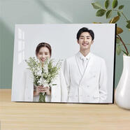 妍林居相框擺臺照片定制沖洗照片做成水晶結(jié)婚婚紗照放大掛墻相片打印加 12寸滿屏20-30cm橫豎通用 鏡面無邊框+超清水晶照片