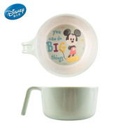 迪士尼（Disney）冰雪奇緣兒童碗嬰兒碗家用寶寶小孩餐盤密胺碗小學(xué)生仿瓷吃飯餐具 米奇單柄碗